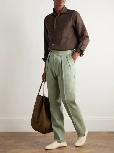 Loro Piana Slub Linen Shirt - Men | Thumbnail 2