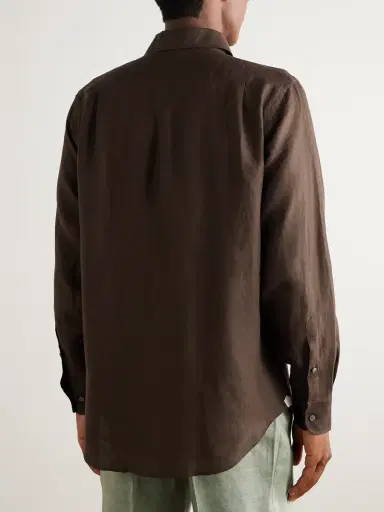 Loro Piana Slub Linen Shirt - Men | Thumbnail 4