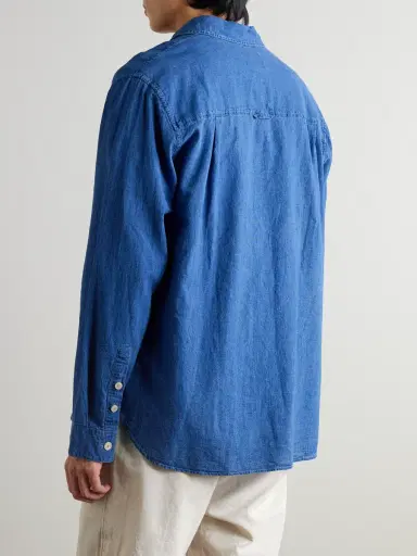 Folk Easy Fit Linen and Cotton-Blend Shirt - Men | Thumbnail 3 Folk Easy Fit Linen and Cotton-Blend Shirt - Men | Thumbnail 3