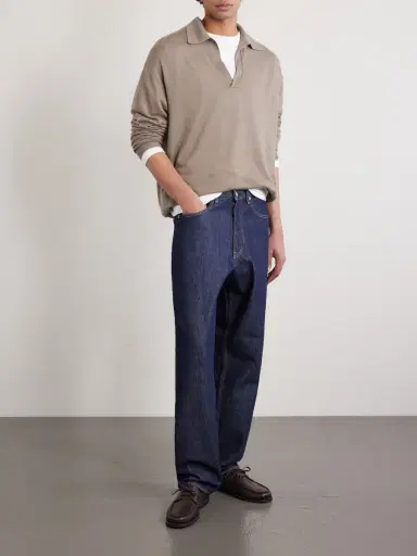 Auralee Hard Twist Wide-Leg Jeans - Men | Thumbnail 2 Auralee Hard Twist Wide-Leg Jeans - Men | Thumbnail 2