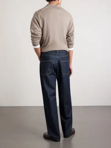 Auralee Hard Twist Wide-Leg Jeans - Men | Thumbnail 4 Auralee Hard Twist Wide-Leg Jeans - Men | Thumbnail 4