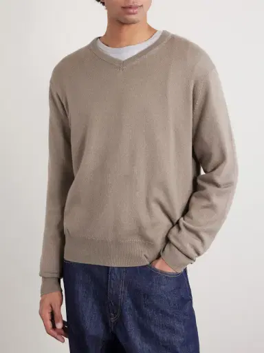 Auralee Cashmere and Silk-Blend Sweater - Men | Thumbnail 3 Auralee Cashmere and Silk-Blend Sweater - Men | Thumbnail 3