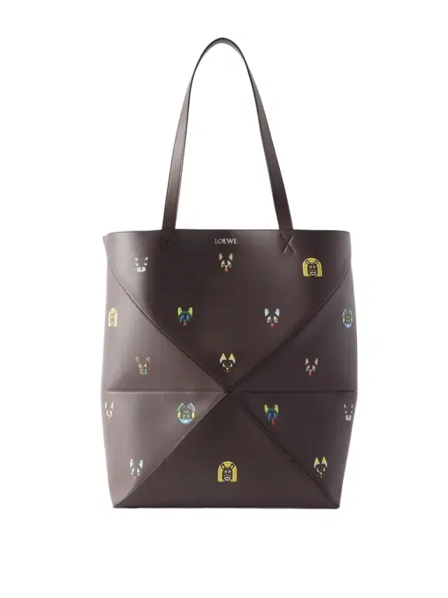 Louis Wain Puzzle Fold XL Leather Tote Bag - Men