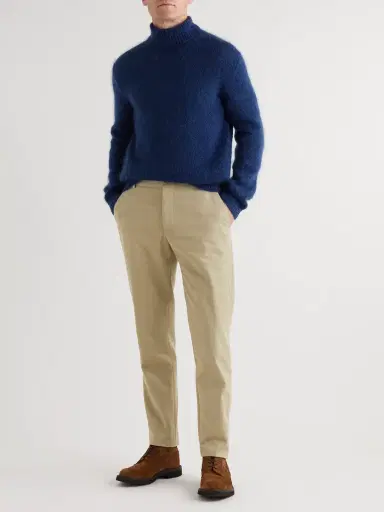 Loro Piana Tapered Cotton-Twill Chinos IT 50 | Thumbnail 2 Loro Piana Tapered Cotton-Twill Chinos IT 50 | Thumbnail 2