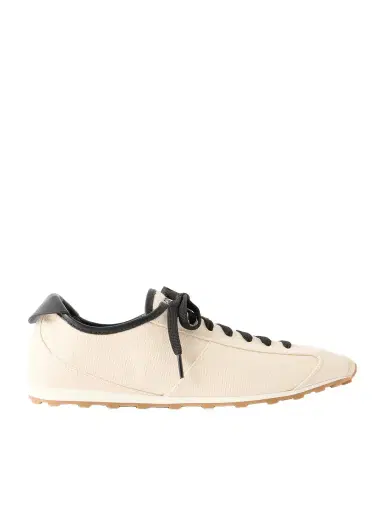 Jacquemus Les Tennis Leather-Trimmed Canvas Sneakers - Men | Thumbnail 1 Jacquemus Les Tennis Leather-Trimmed Canvas Sneakers - Men | Thumbnail 1