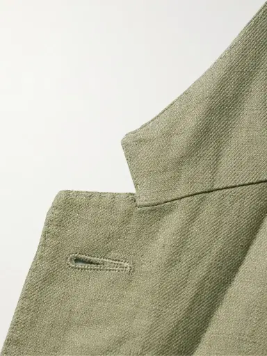 Zegna Slim-Fit Oasi Lino Twill Suit Jacket - Men | Thumbnail 5