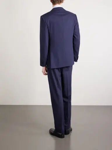 dunhill Straight-Leg Pinstriped Wool Suit Trousers - Men | Thumbnail 4