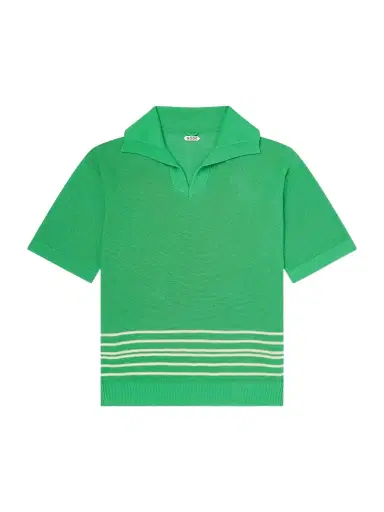 BODE Bentgrass Striped Cotton Polo Shirt - Men | Thumbnail 1