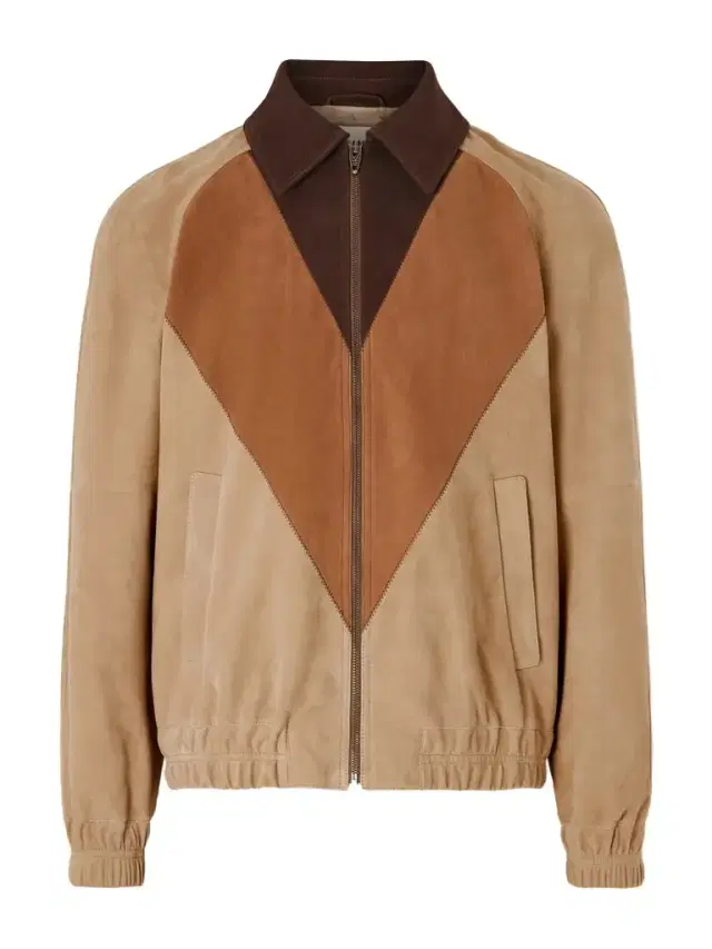 Panelled Suede Jacket - Men