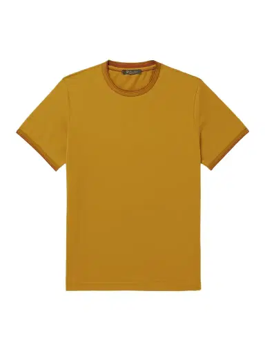 Loro Piana Contrast-Tipped Sea Island Cotton-Piqué T-shirt - Men | Thumbnail 1