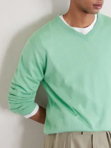 Auralee Cashmere and Silk-Blend Sweater - Men | Thumbnail 5 Auralee Cashmere and Silk-Blend Sweater - Men | Thumbnail 5