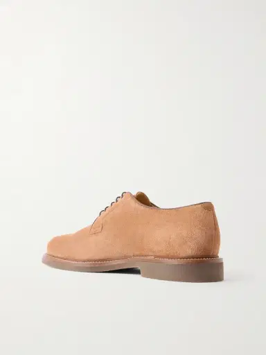 Brunello Cucinelli Suede Derby Shoes - Men | Thumbnail 4