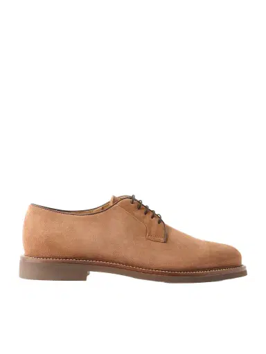 Brunello Cucinelli Suede Derby Shoes - Men | Thumbnail 1