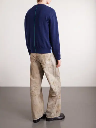 Loewe Logo-Embroidered Wool-Blend Cardigan - Men | Thumbnail 4 Loewe Logo-Embroidered Wool-Blend Cardigan - Men | Thumbnail 4