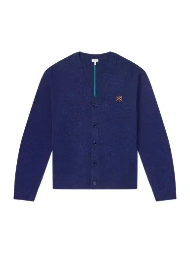 Loewe Logo-Embroidered Wool-Blend Cardigan - Men | Thumbnail 1 Loewe Logo-Embroidered Wool-Blend Cardigan - Men | Thumbnail 1