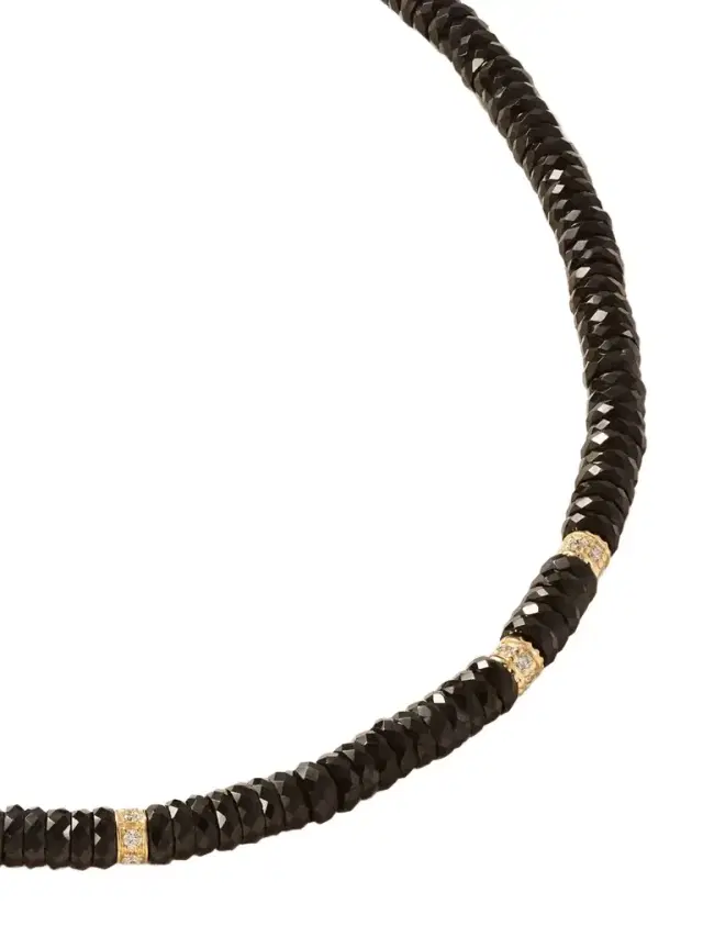 14-karat Gold, Diamond And Spinel Necklace