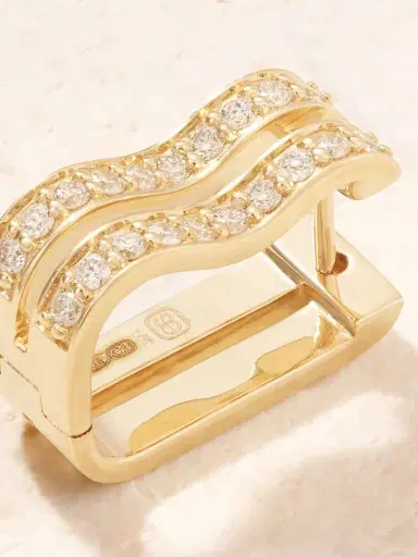 Sydney Evan 14-karat Gold Diamond Single Earring | Thumbnail 3 Sydney Evan 14-karat Gold Diamond Single Earring | Thumbnail 3