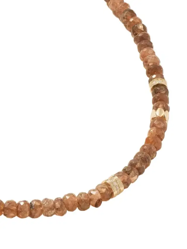 Sydney Evan 14-karat Gold, Andalusite And Diamond Necklace