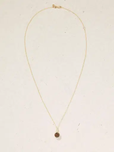 Sydney Evan Icon Solitaire 14-karat Gold, Topaz And Diamond Necklace | Thumbnail 4 Sydney Evan Icon Solitaire 14-karat Gold, Topaz And Diamond Necklace | Thumbnail 4