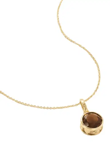 Sydney Evan Icon Solitaire 14-karat Gold, Topaz And Diamond Necklace | Thumbnail 1 Sydney Evan Icon Solitaire 14-karat Gold, Topaz And Diamond Necklace | Thumbnail 1