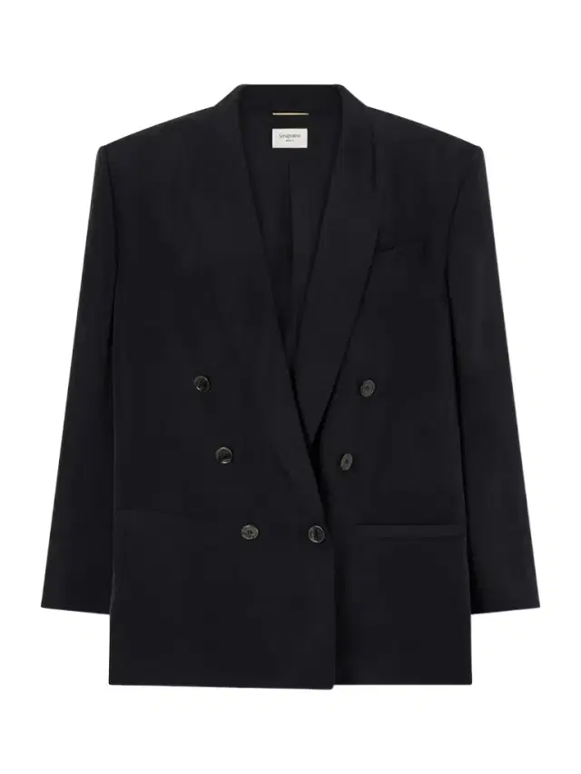 Double-breasted Silk-habotai Blazer