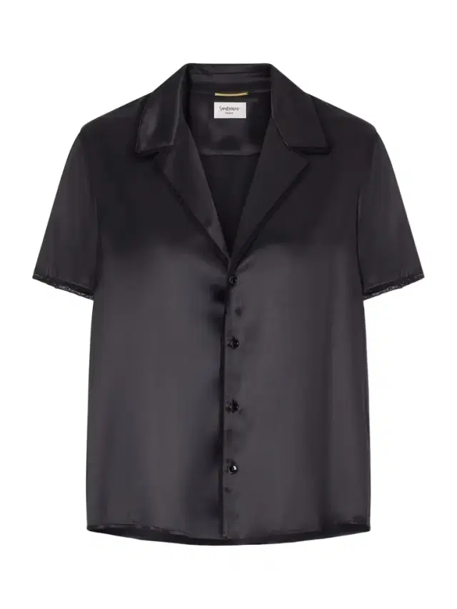 Lace-trimmed Silk-satin Shirt Lace-trimmed Silk-satin Shirt