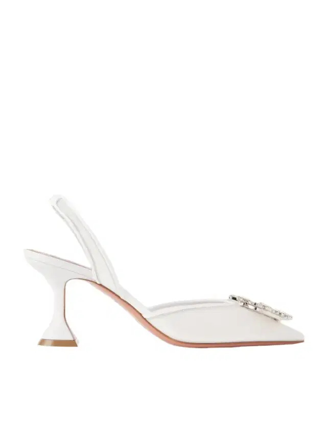 Begum Crystal-embellished Leather-trimmed Mesh Slingback Pumps Begum Crystal-embellished Leather-trimmed Mesh Slingback Pumps
