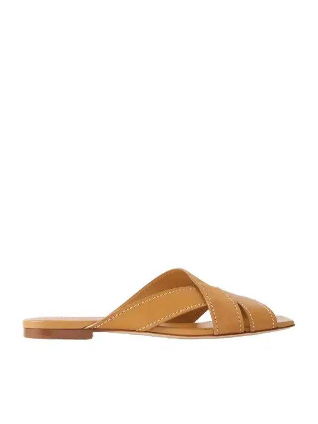 Suede And Leather Slides