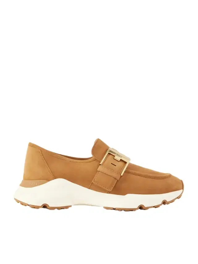Buckled Suede Sneakers