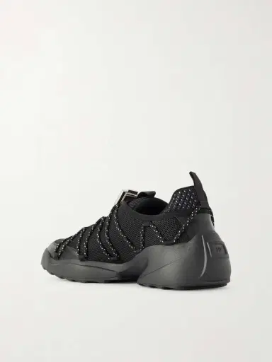 Roger Vivier Viv On The Run Embellished Leather-trimmed Mesh Sneakers | Thumbnail 3 Roger Vivier Viv On The Run Embellished Leather-trimmed Mesh Sneakers | Thumbnail 3