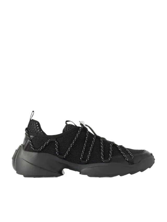 Roger Vivier Viv On The Run Embellished Leather-trimmed Mesh Sneakers