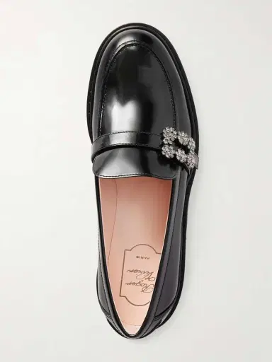 Roger Vivier Viv Embellished Glossed-leather Loafers | Thumbnail 6 Roger Vivier Viv Embellished Glossed-leather Loafers | Thumbnail 6