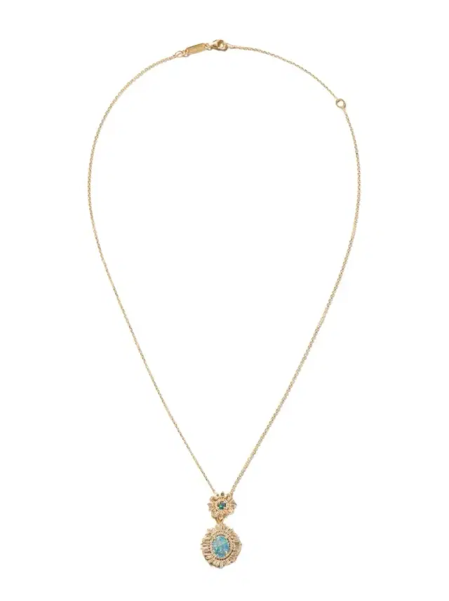 Suzanne Kalan 18-karat Gold, Opal And Diamond Necklace