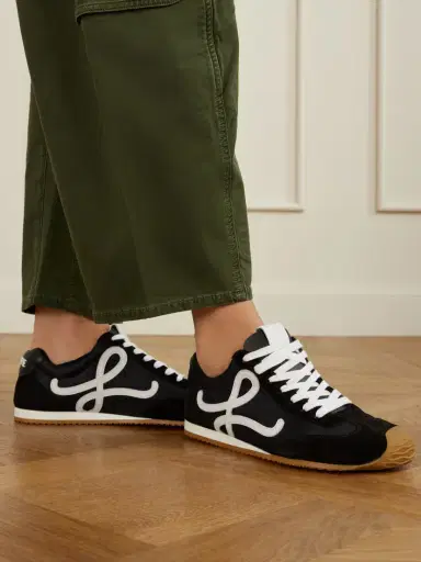 Loewe Ballet Runner 2.0 Logo-appliquéd Leather, Shell And Suede Sneakers | Thumbnail 2 Loewe Ballet Runner 2.0 Logo-appliquéd Leather, Shell And Suede Sneakers | Thumbnail 2