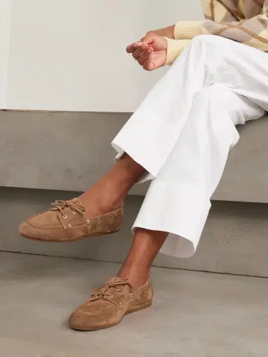 Stuart Weitzman Tinsley Suede Loafers | Thumbnail 2 Stuart Weitzman Tinsley Suede Loafers | Thumbnail 2