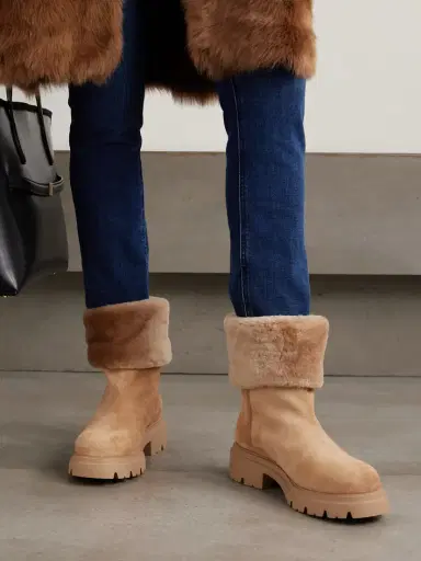 Stuart Weitzman Hudson Shearling Ankle Boots | Thumbnail 2 Stuart Weitzman Hudson Shearling Ankle Boots | Thumbnail 2