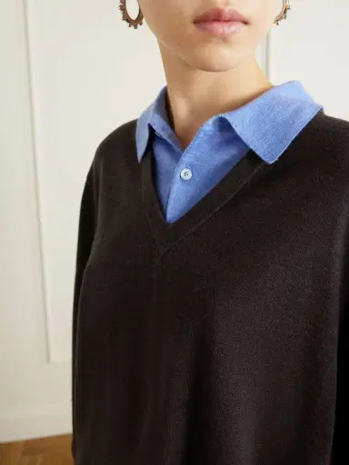 Acne Studios Layered Wool Polo Sweater | Thumbnail 4 Acne Studios Layered Wool Polo Sweater | Thumbnail 4
