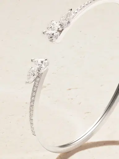 Repossi Serti Sur Vide 18-karat White Gold Diamond Cuff | Thumbnail 3 Repossi Serti Sur Vide 18-karat White Gold Diamond Cuff | Thumbnail 3