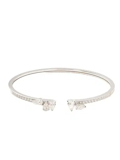 Repossi Serti Sur Vide 18-karat White Gold Diamond Cuff | Thumbnail 1 Repossi Serti Sur Vide 18-karat White Gold Diamond Cuff | Thumbnail 1