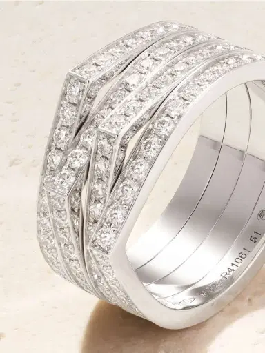 Repossi Antifer 18-karat White Gold Diamond Ring | Thumbnail 3 Repossi Antifer 18-karat White Gold Diamond Ring | Thumbnail 3