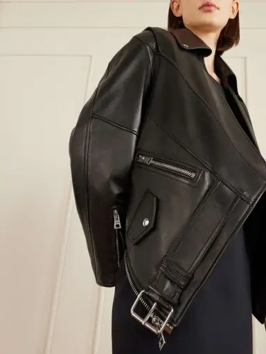 Givenchy Asymmetric Paneled Leather Jacket | Thumbnail 4 Givenchy Asymmetric Paneled Leather Jacket | Thumbnail 4