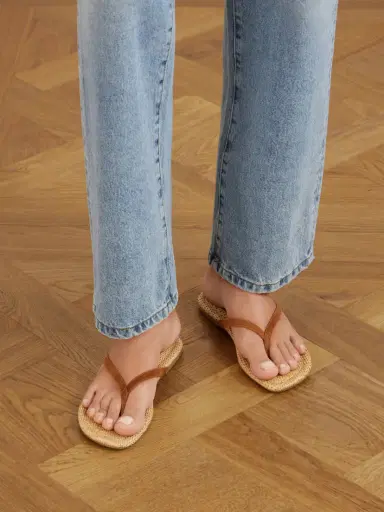 Staud Freja Suede Flip Flops | Thumbnail 2 Staud Freja Suede Flip Flops | Thumbnail 2
