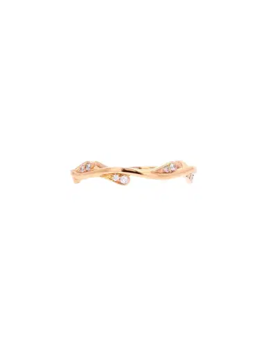 Wish Fine Jewelry 0.10ct Diamond 14K Gold Dainty Branch Ring | Thumbnail 1 Wish Fine Jewelry 0.10ct Diamond 14K Gold Dainty Branch Ring | Thumbnail 1
