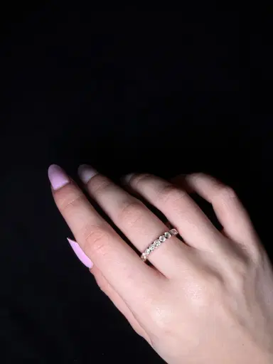 Wish Fine Jewelry 1.00ct Diamond 14K Gold Eternity Band Ring | Thumbnail 2
