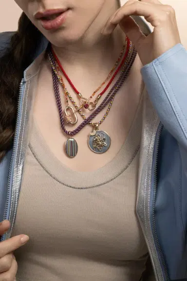 Marla Aaron Orange Agate Itty Bitty Strand Necklace | Thumbnail 2