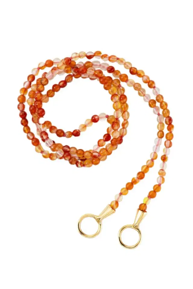 Orange Agate Itty Bitty Strand Necklace