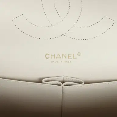 Chanel Chanel Jumbo Classic Double Flap Bag Cream Caviar Gold Hardware | Thumbnail 8 Chanel Chanel Jumbo Classic Double Flap Bag Cream Caviar Gold Hardware | Thumbnail 8