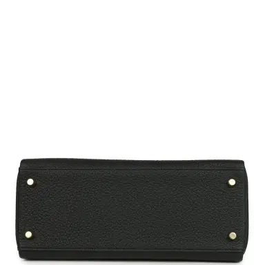 HERMÈS Hermes Kelly Retourne 25 Black Togo Gold Hardware | Thumbnail 6