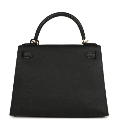 HERMÈS Pre-owned Hermes Kelly Sellier 28 Black Epsom Gold Hardware | Thumbnail 4 HERMÈS Pre-owned Hermes Kelly Sellier 28 Black Epsom Gold Hardware | Thumbnail 4