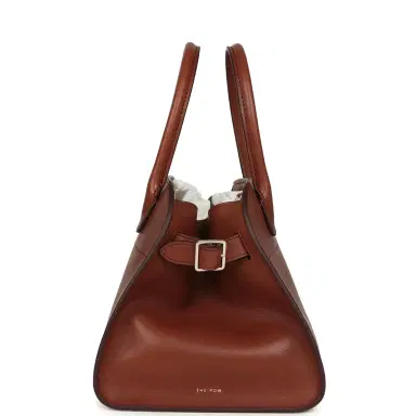 The Row The Row Soft Margaux 10 Bag New Burgundy Saddle Leather Silver Hardware | Thumbnail 4 The Row The Row Soft Margaux 10 Bag New Burgundy Saddle Leather Silver Hardware | Thumbnail 4